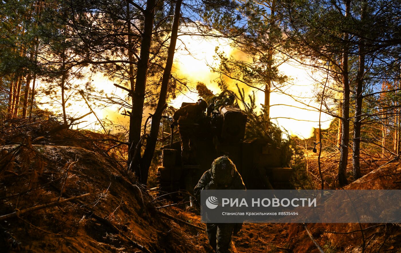 Боевая работа расчетов БПЛА "Суперкам" и артиллеристов ЦВО на Краснолиманском направлении СВО