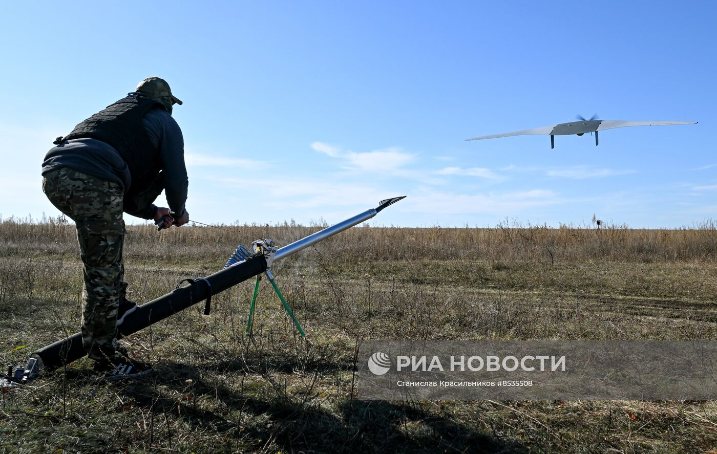 Боевая работа расчетов БПЛА "Суперкам" и артиллеристов ЦВО на Краснолиманском направлении СВО