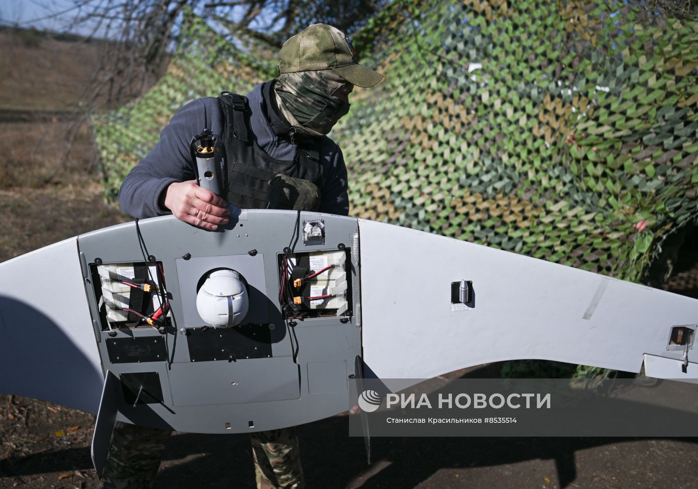 Боевая работа расчетов БПЛА "Суперкам" и артиллеристов ЦВО на Краснолиманском направлении СВО