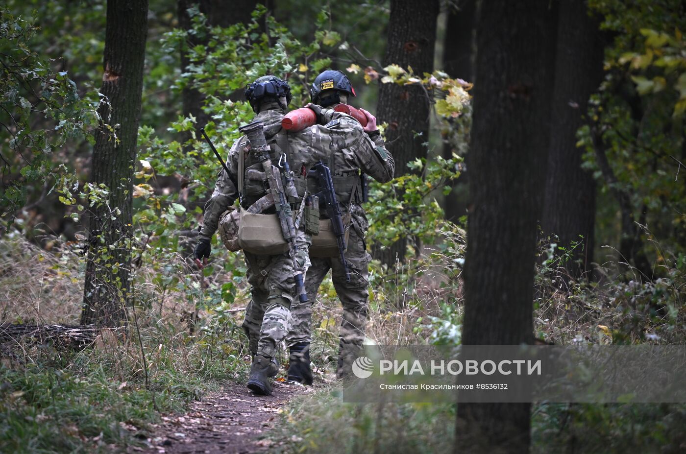 Стрельба агитационными снарядами по позициям ВСУ на Северском направлении