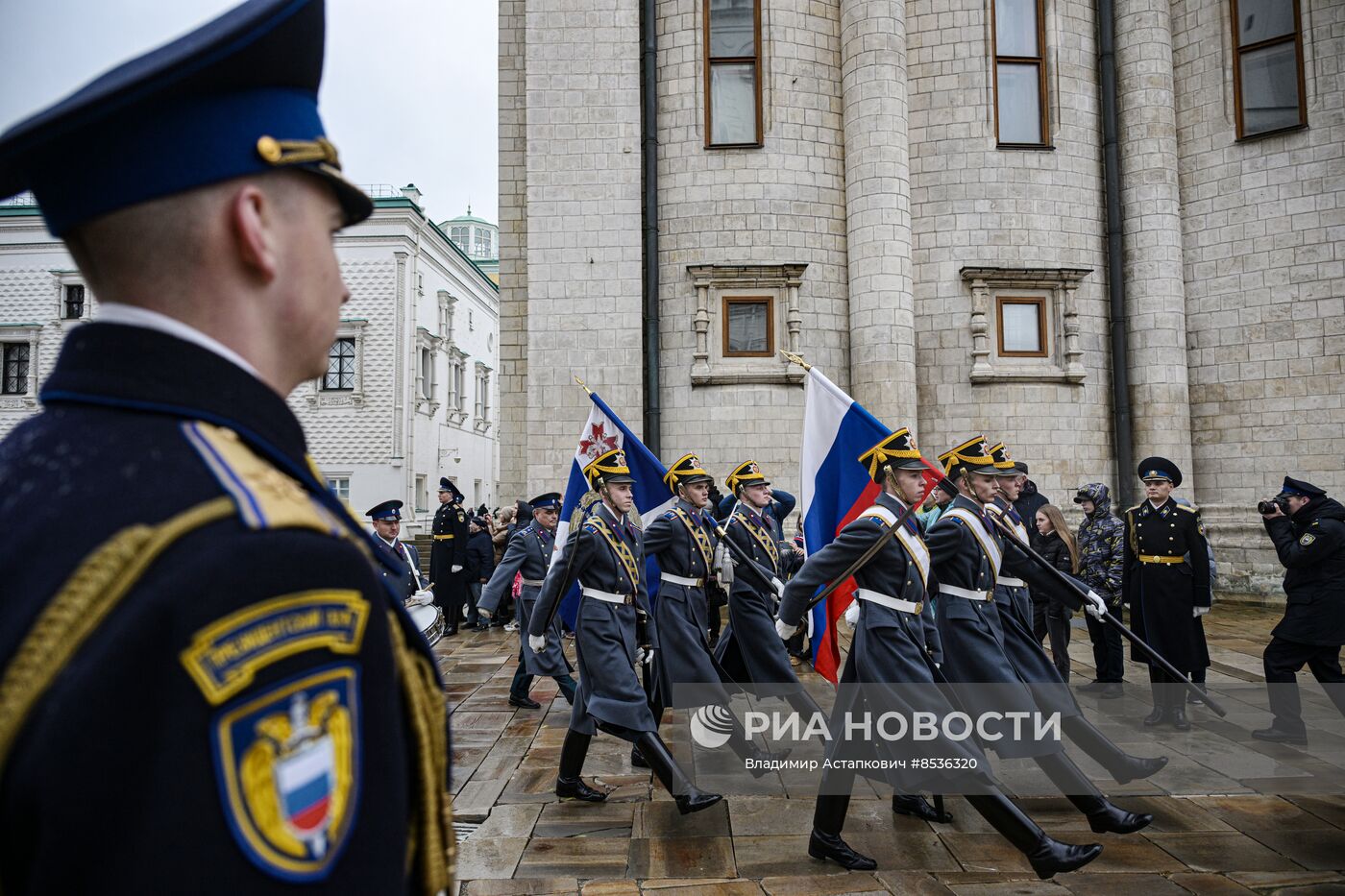 Церемония развода пеших и конных караулов Президентского полка ФСО России