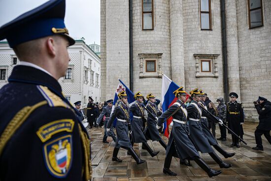 Церемония развода пеших и конных караулов Президентского полка ФСО России