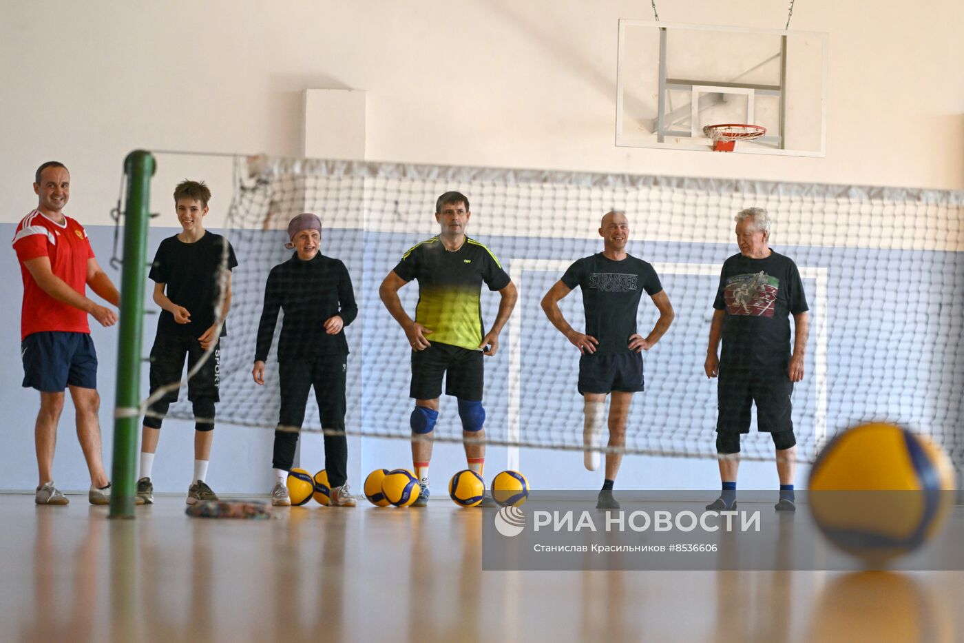 Команда по волейболу для людей с ограниченными возможностями в Луганске