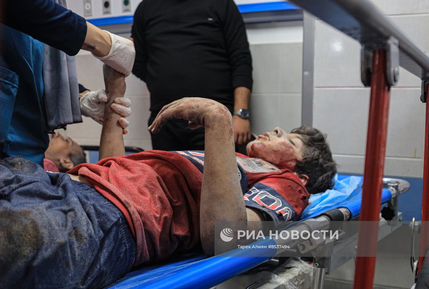 Пострадавшие в секторе Газа в связи с обострением палестино-израильского конфликта