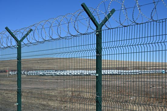 Работа пограничного пункта пропуска с КНР в Забайкальском крае