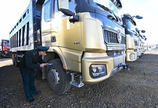 Работа пограничного пункта пропуска с КНР в Забайкальском крае