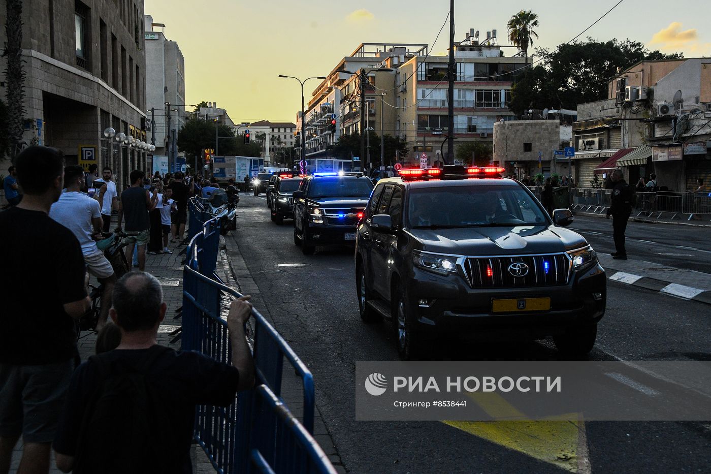 Меры безопасности в Тель-Авиве во время визита президента США Байдена 