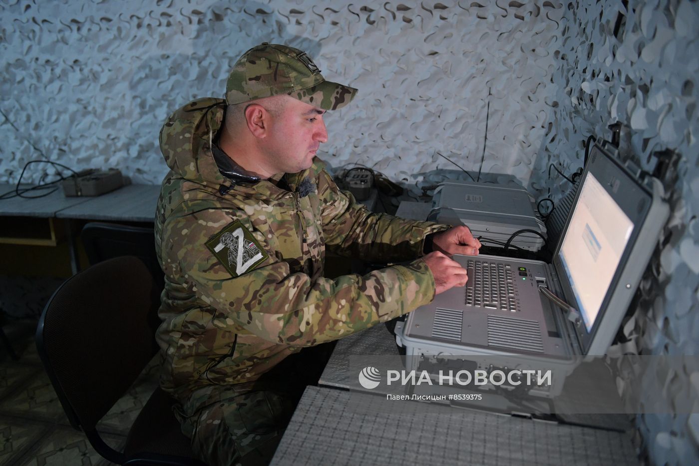 Работа связистов на Запорожском направлении