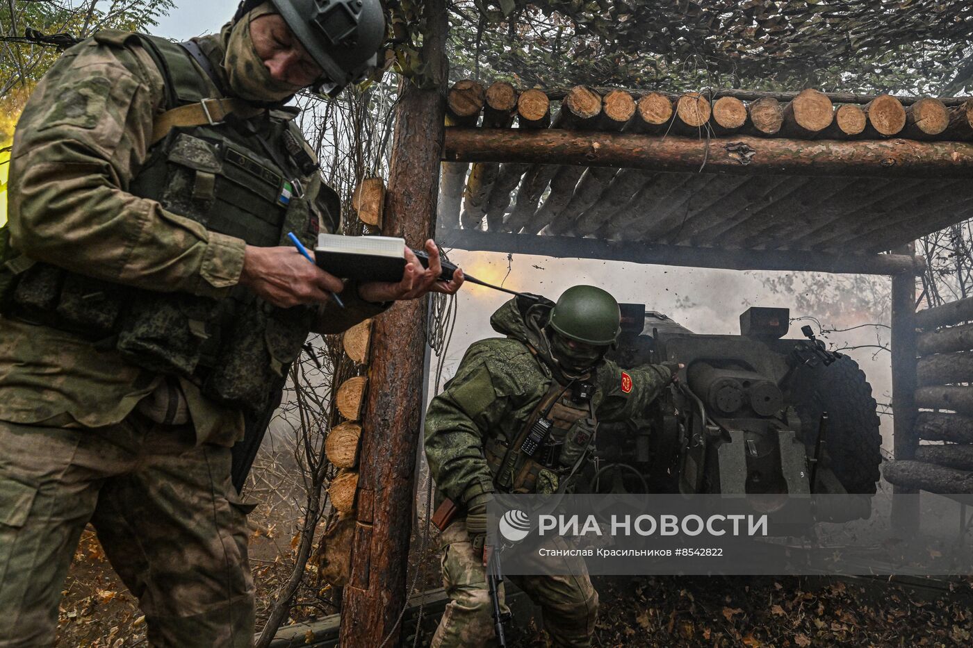 Гаубичный дивизион ЦВО на Краснолиманском направлении спецоперации