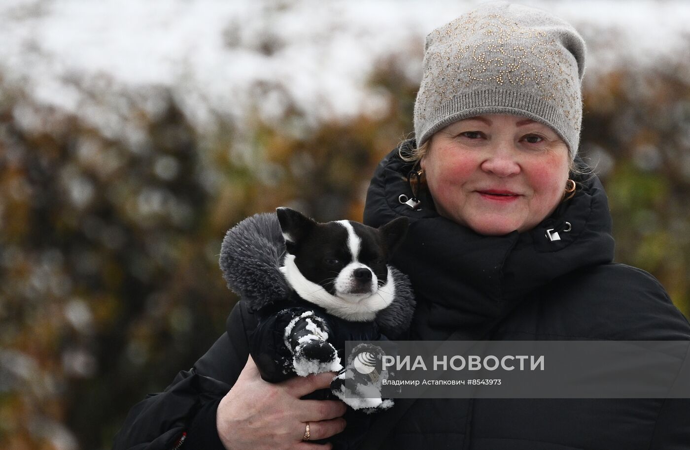 Снег в Москве 