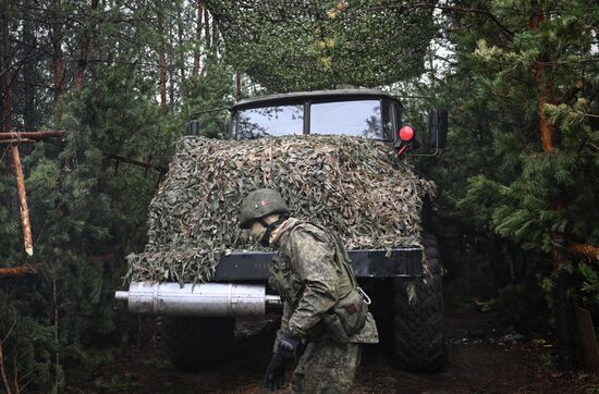 Боевая работа реактивной артиллерийской батареи ЦВО на Краснолиманском направлении