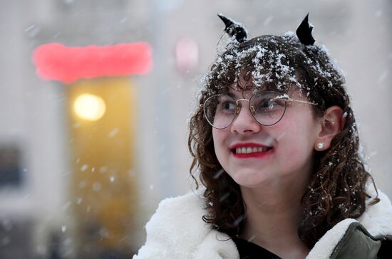 Снег в Москве