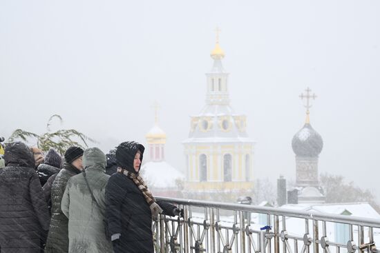 Снег в Москве