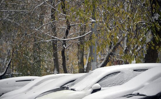 Снег в Москве