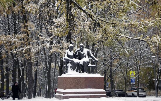 Снег в Москве