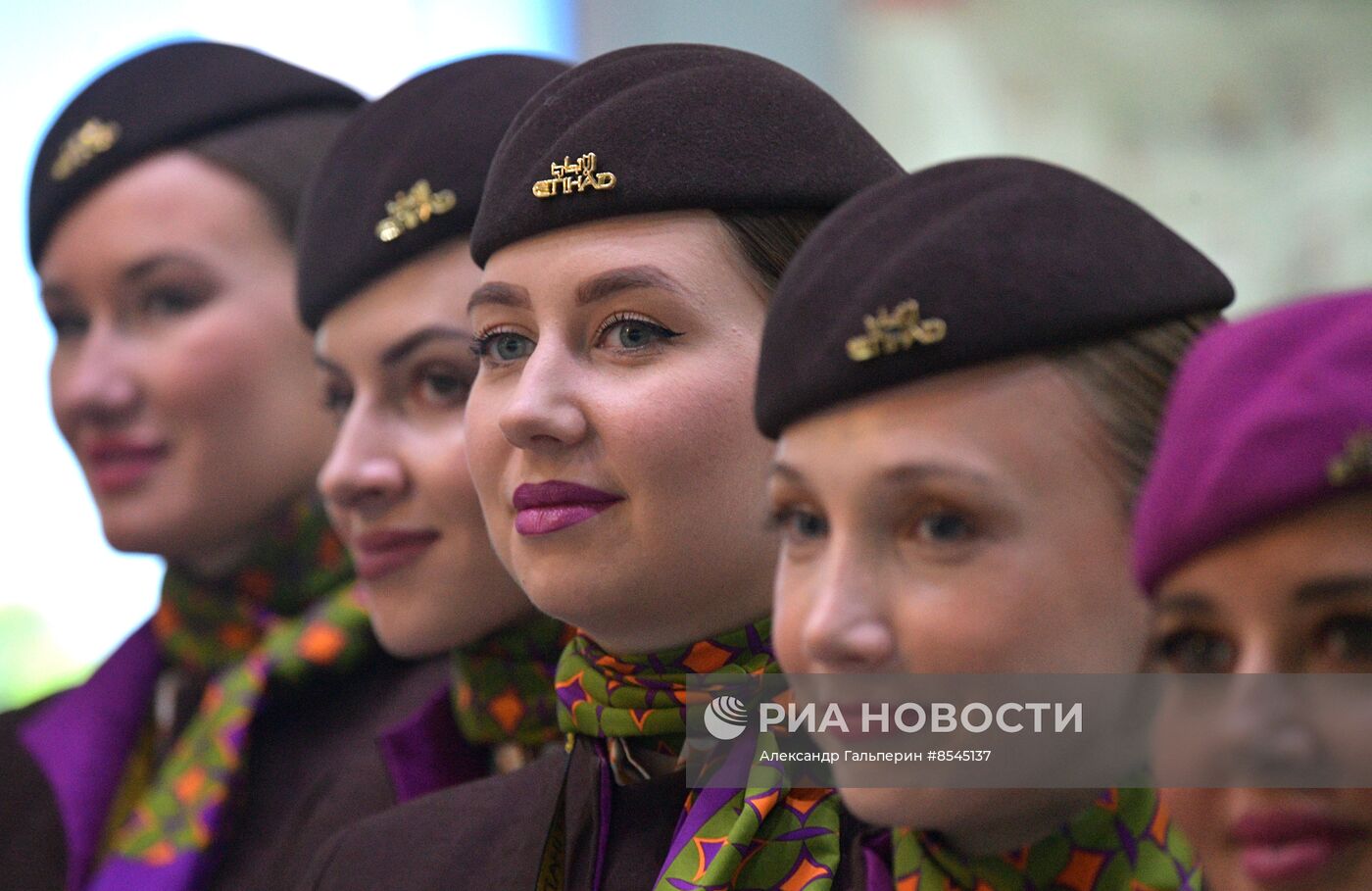 Первый рейс авиакомпании Etihad из аэропорта Санкт-Петербурга | РИА Новости  Медиабанк