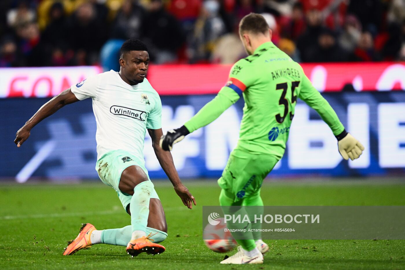 Футбол. РПЛ. Матч ЦСКА - "Краснодар"