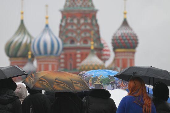 Дождливая погода в Москве