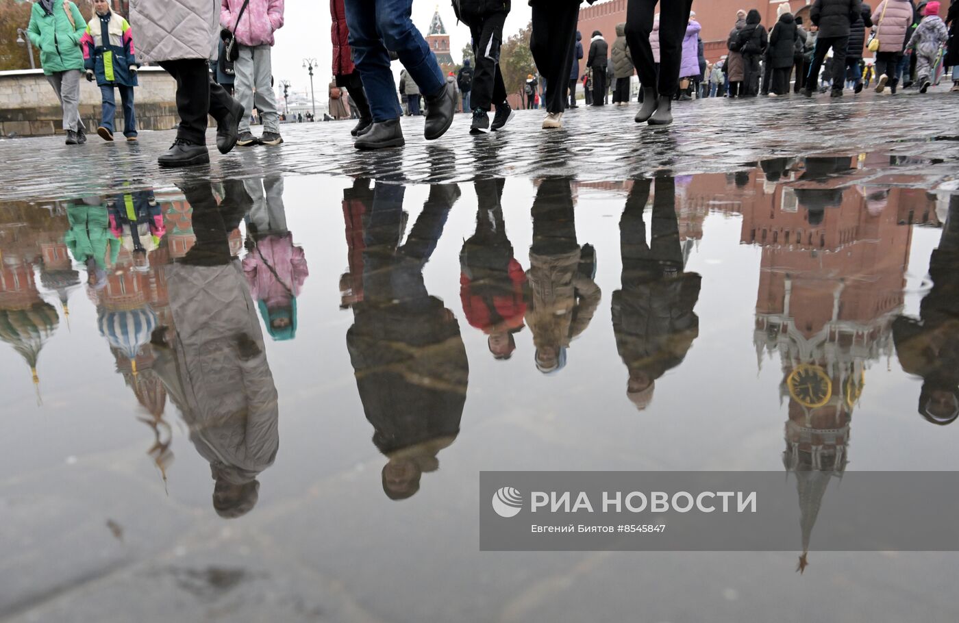 Дождливая погода в Москве