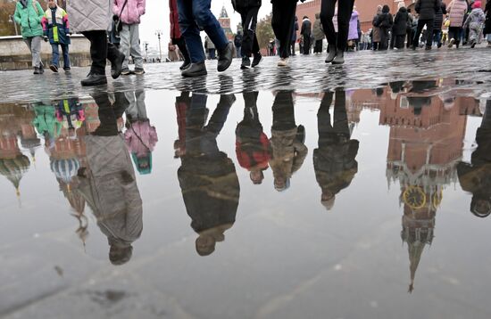 Дождливая погода в Москве