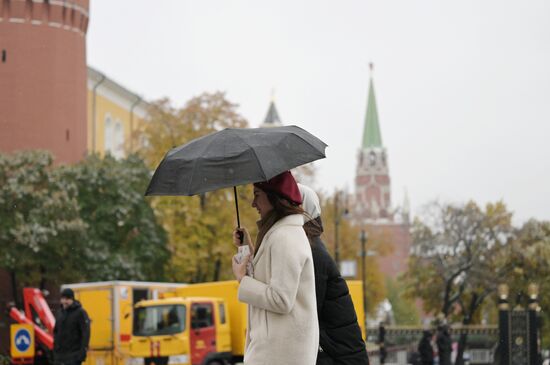 Дождливая погода в Москве