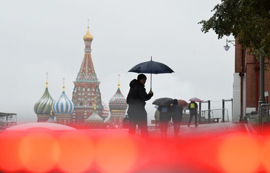 Дождливая погода в Москве