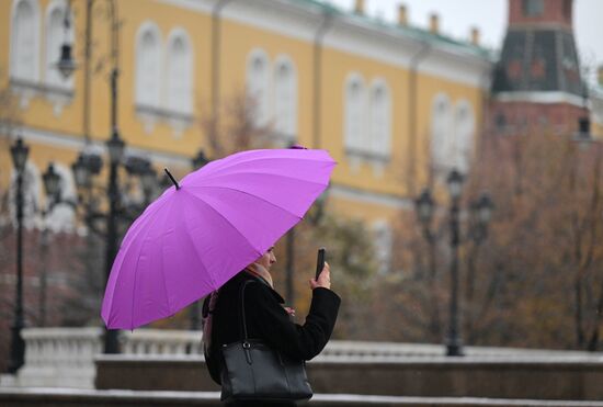 Дождливая погода в Москве