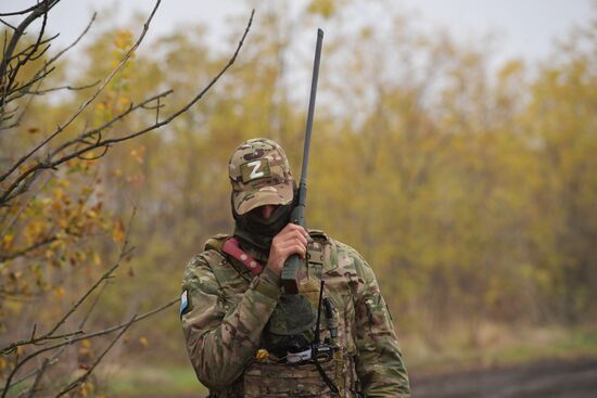 Боевая работа артиллеристов на Запорожском направлении