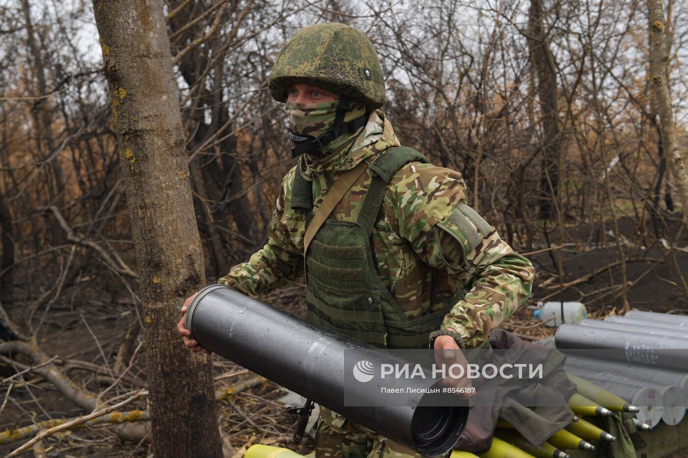 Боевая работа артиллеристов на Запорожском направлении