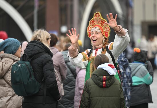 Теплая погода в Москве 
