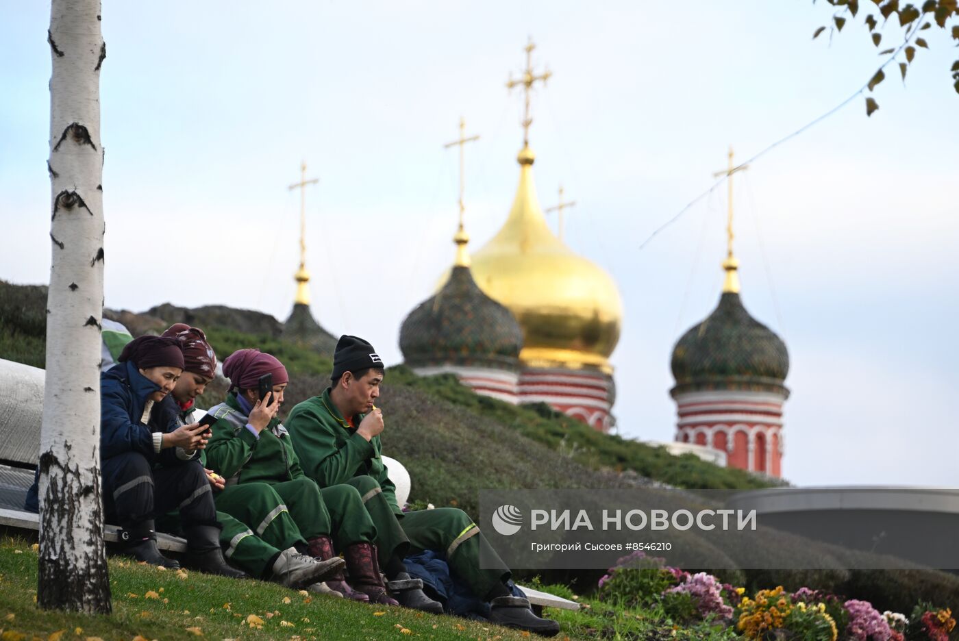 Теплая погода в Москве