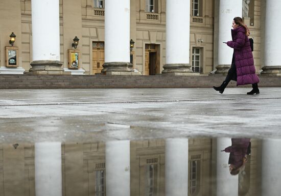 Теплая погода в Москве 