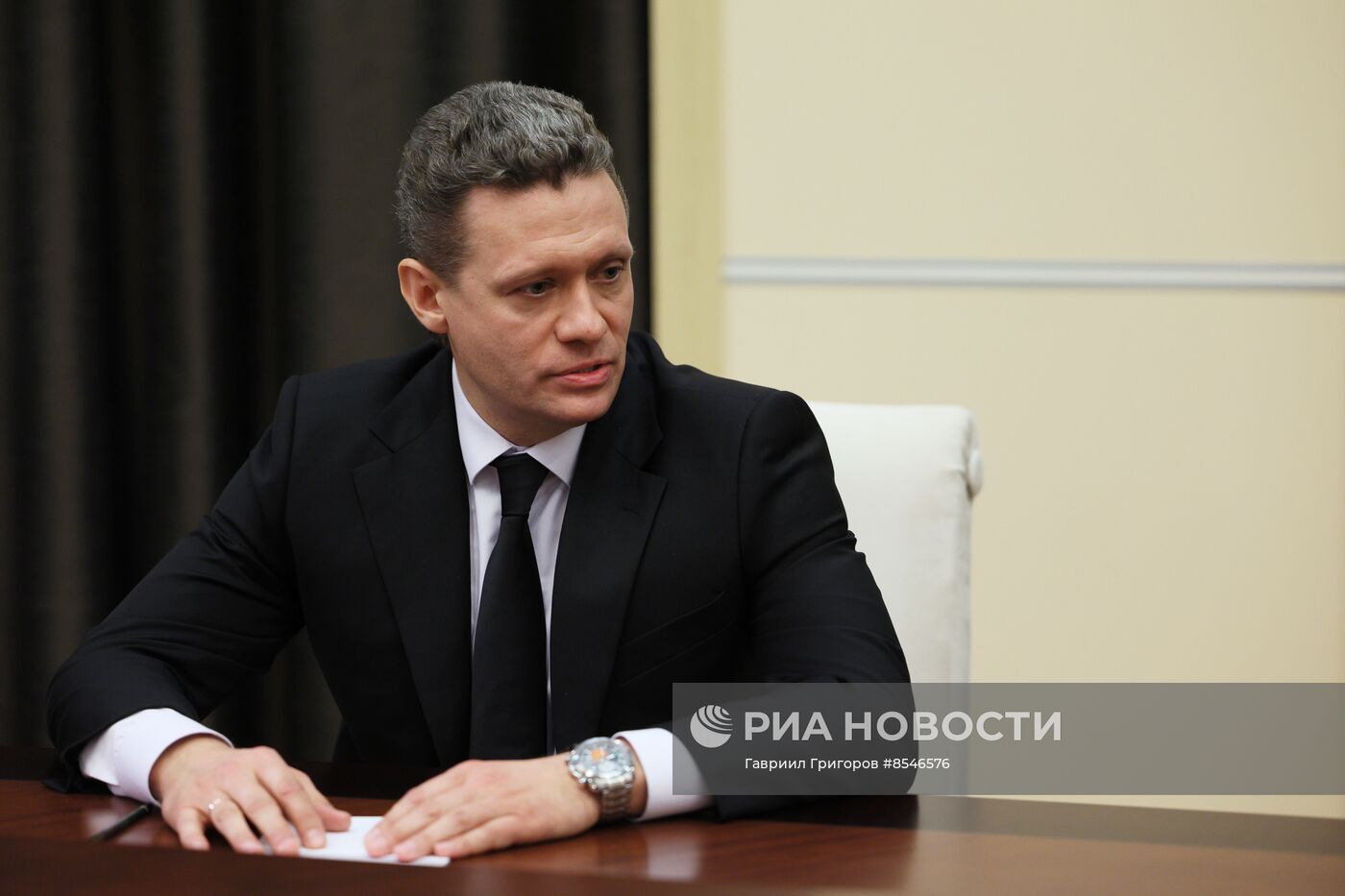 Президент РФ В. Путин встретился с экс-губернатором Вологодской области О. Кувшинниковым и врио губернатора Вологодской области Г. Филимоновым