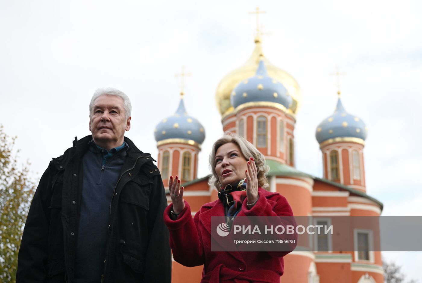 Мэр Москвы С. Собянин посетил Донской ставропигиальный мужской монастырь