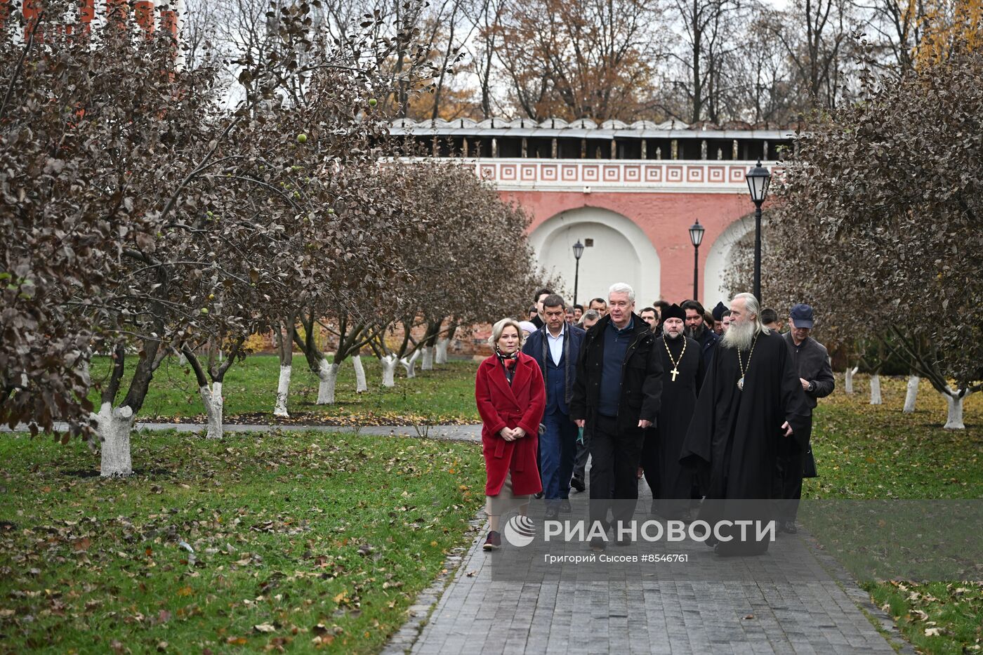 Мэр Москвы С. Собянин посетил Донской ставропигиальный мужской монастырь