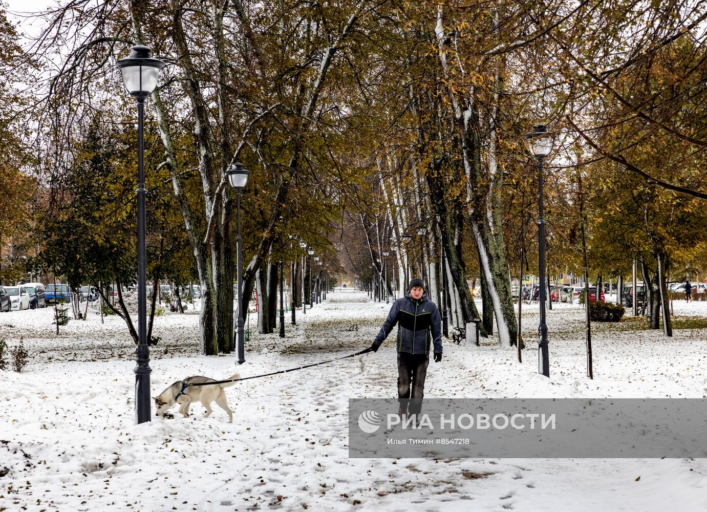 Снегопад в Карелии