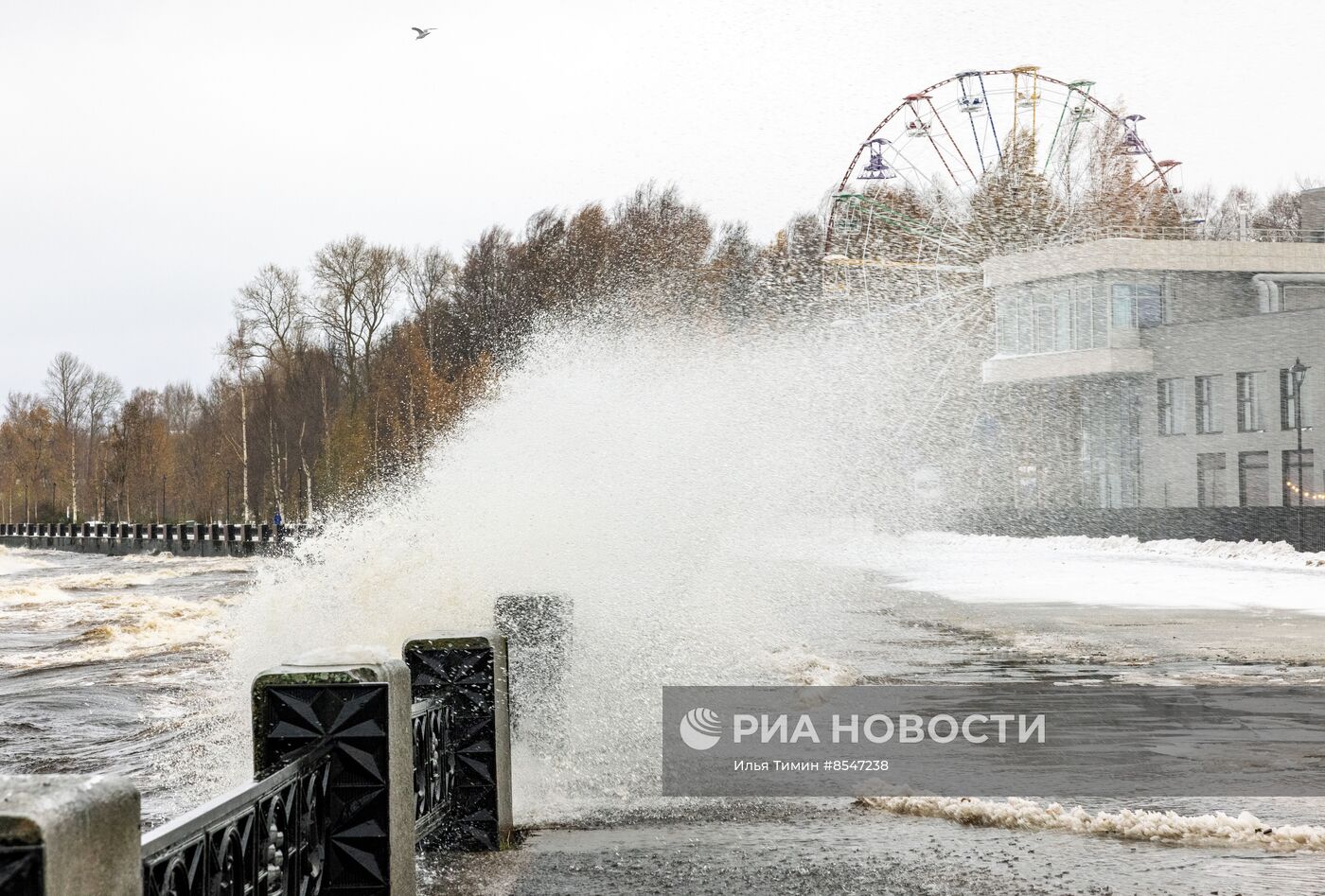 Снегопад в Карелии