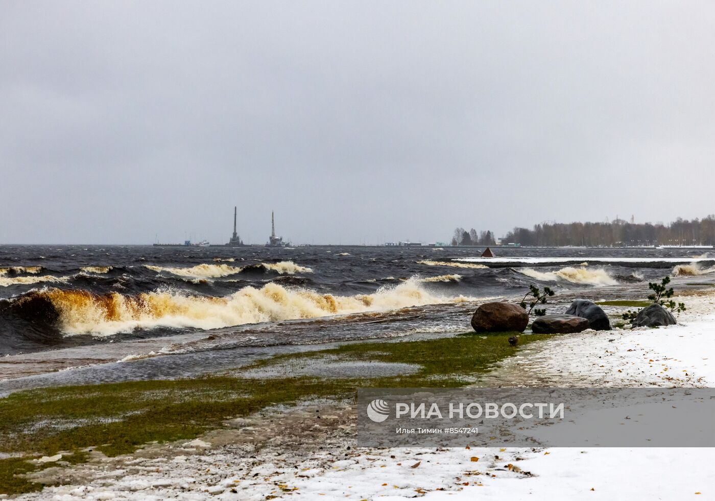 Снегопад в Карелии