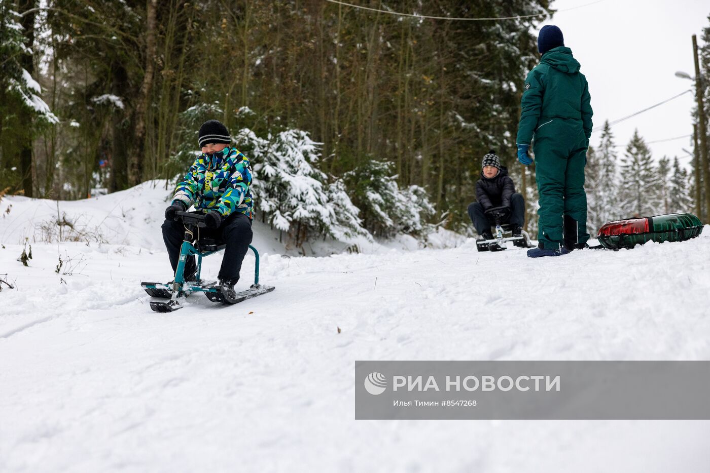 Снегопад в Карелии