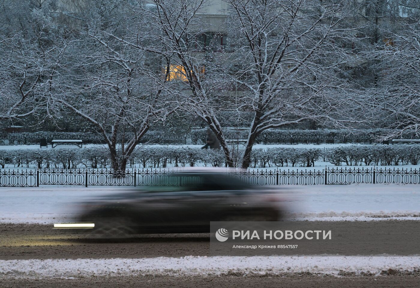 Снег в Новосибирске