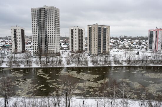 Снег в Новосибирске