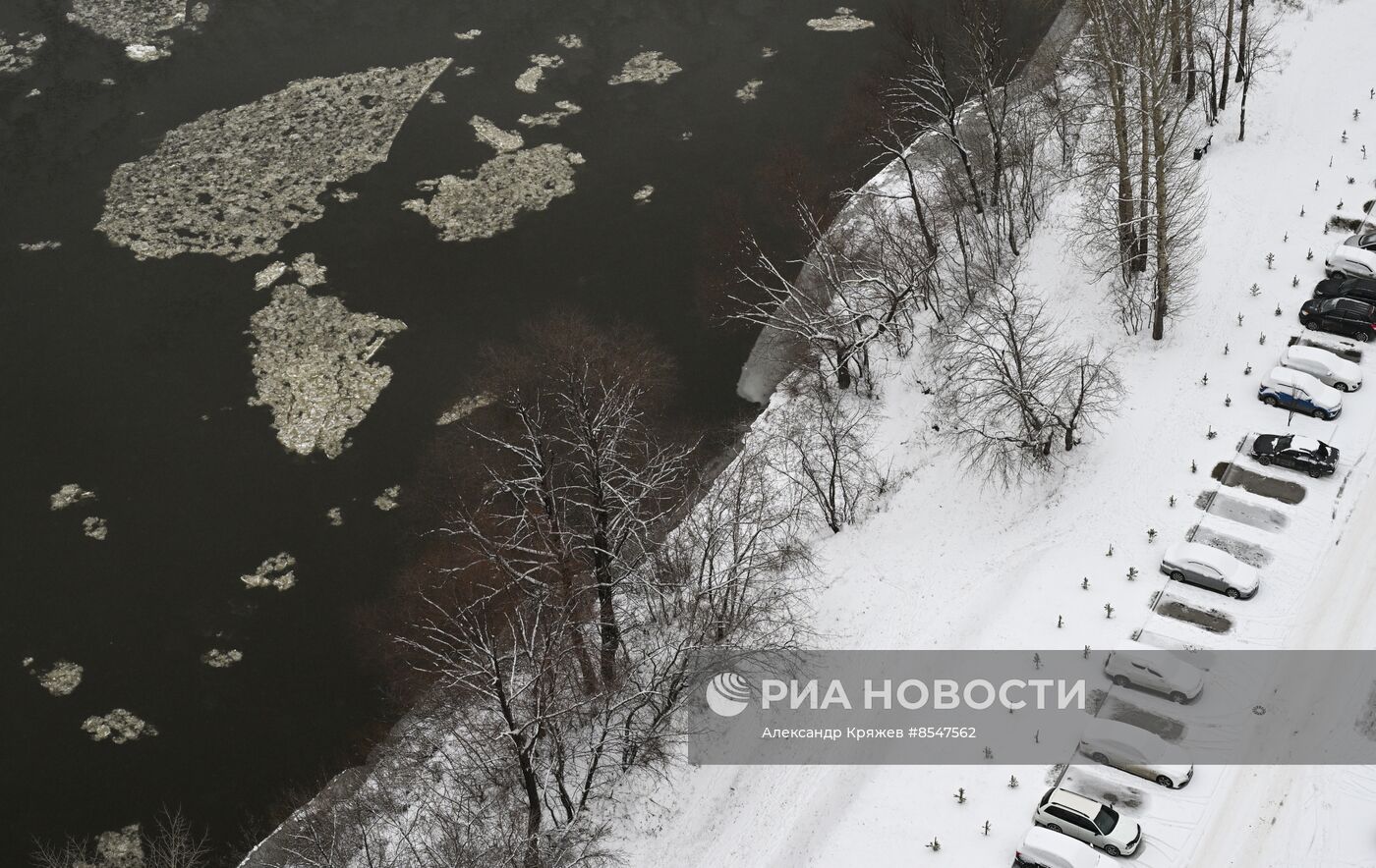 Снег в Новосибирске