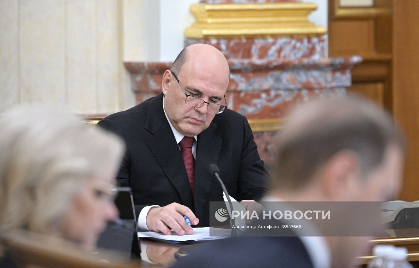 Премьер-министр РФ М. Мишустин провел заседание правительства РФ