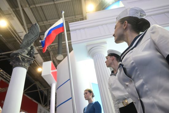 Работа выставки "Россия"