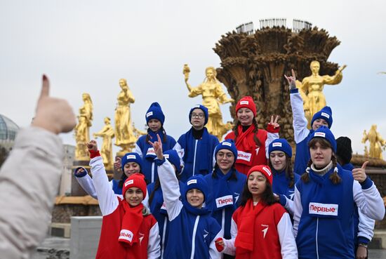 Работа выставки "Россия"