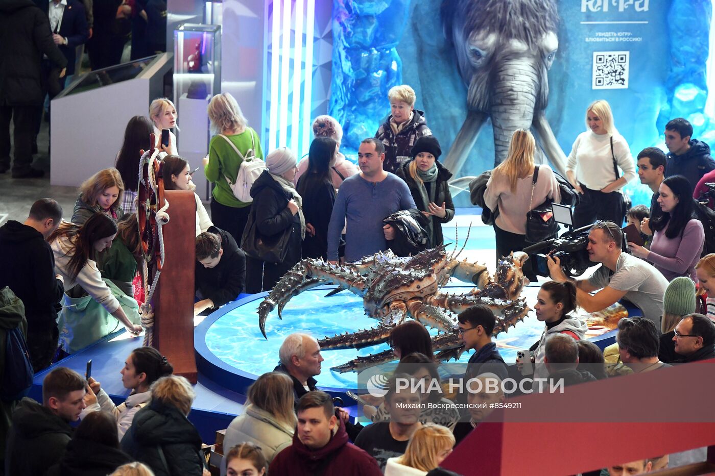 Работа выставки "Россия"