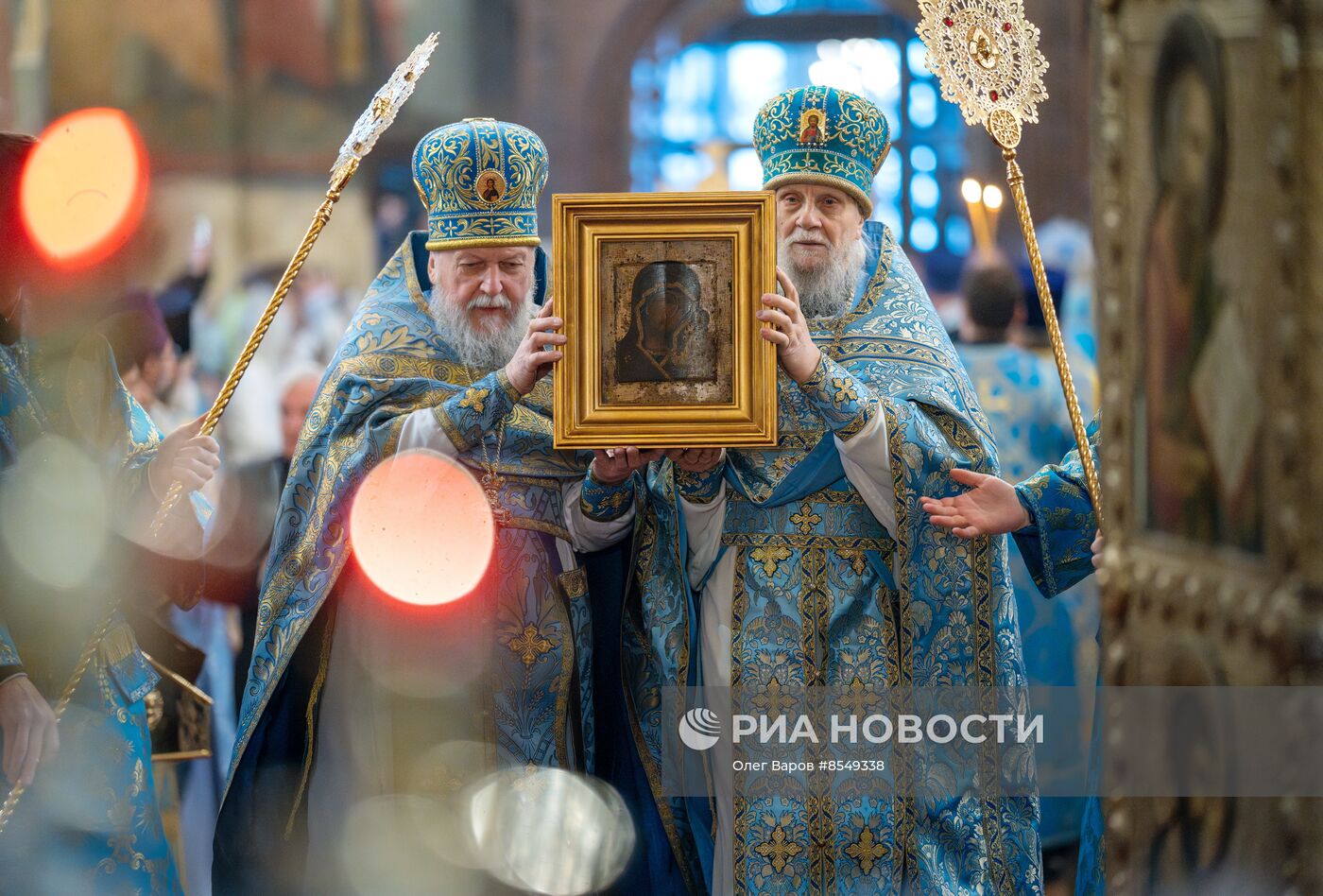 Патриарх Кирилл представил ранее утерянный образ иконы Казанской Божией Матери