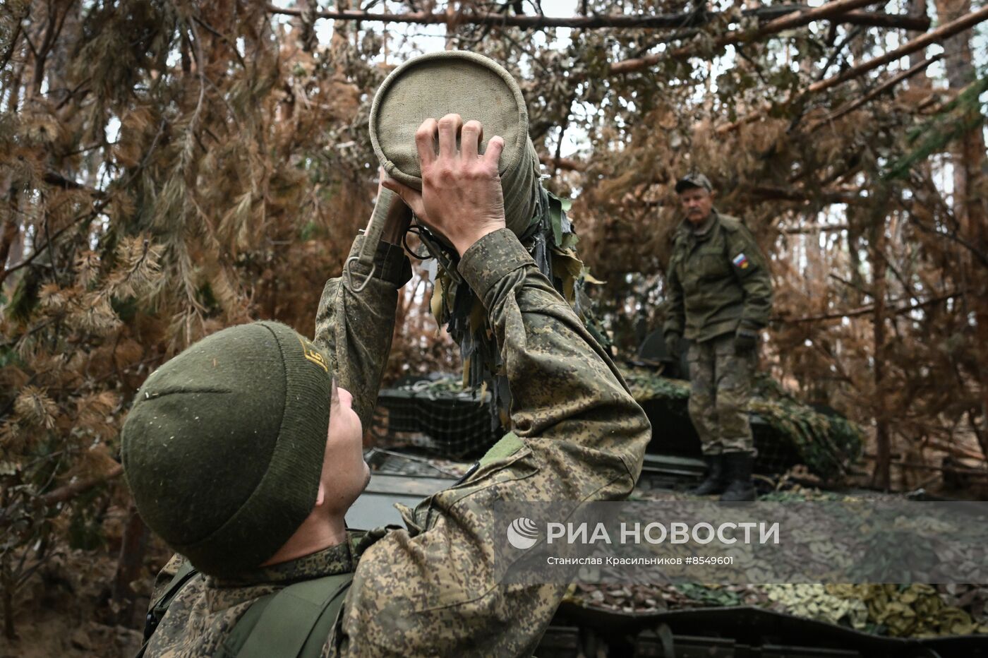 Боевая работа экипажей танков Т-80 на Краснолиманском направлении СВО
