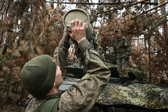 Боевая работа экипажей танков Т-80 на Краснолиманском направлении СВО