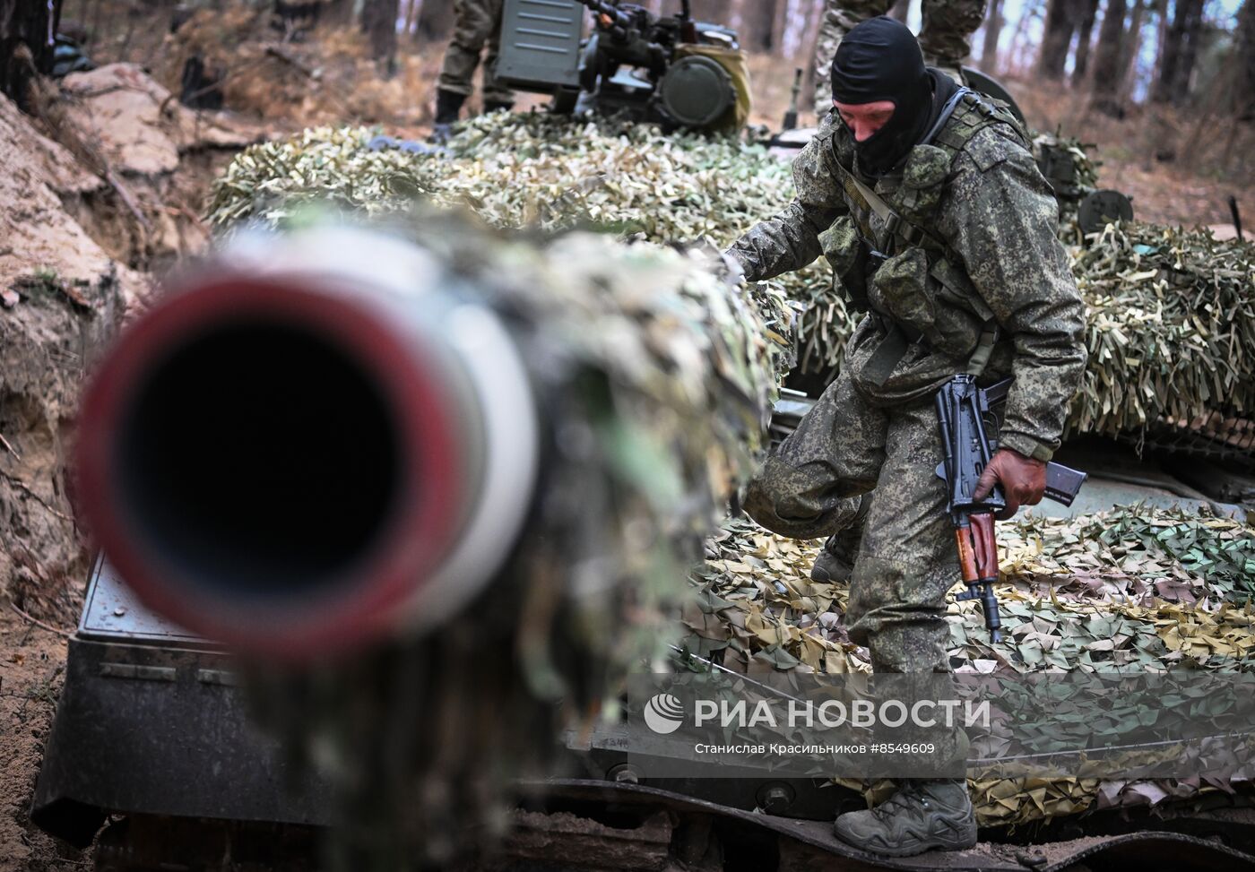 Боевая работа экипажей танков Т-80 на Краснолиманском направлении СВО